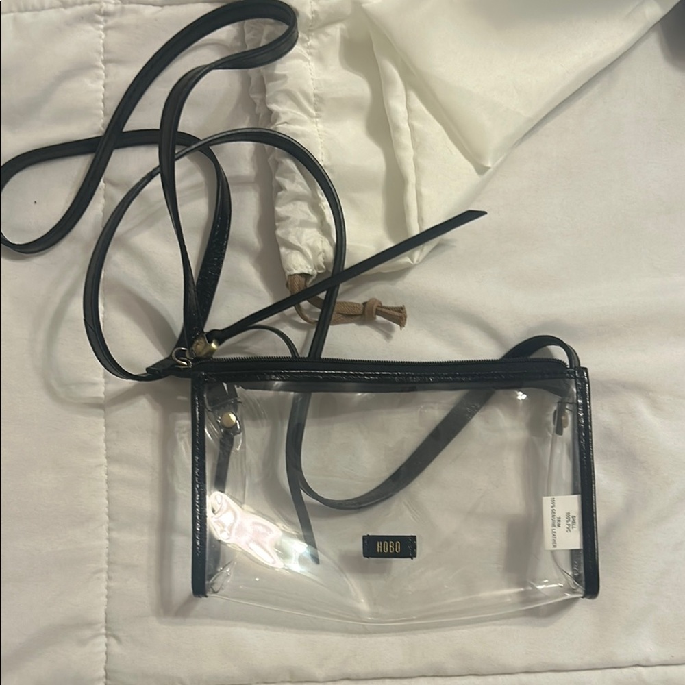 Hobo Black Clear Crossbody Bag